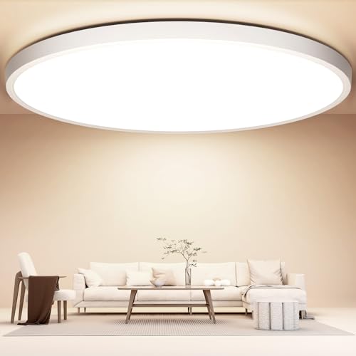 Deckenlampe Led Deckenleuchte Flach Rund - Ø40CM 36W 3600LM 4000K Neutralweiß Led Deckenlampe Wohnzimmer Modern Utra Dünn 2,4CM Led Lampe Decke für Küche Schlafzimmer Badezimmer Kinderzimmer Flur Deckenlampe Led Deckenleuchte Flach Rund - Ø40CM 36W 3600LM 4000K Neutralweiß Led Deckenlampe Wohnzimmer Modern Utra Dünn 2,4CM Led Lampe Decke für Küche Schlafzimmer Badezimmer Kinderzimmer Flur von OUILA