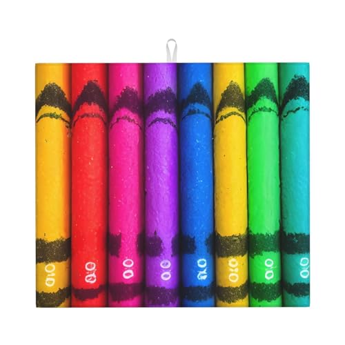 OUInbvv Farbige Buntstifte, saugfähige Matte, rutschfest, doppelseitiges Design für Geräteschutz, Dekoration OUInbvv Farbige Buntstifte, saugfähige Matte, rutschfest, doppelseitiges Design für Geräteschutz, Dekoration von OUInbvv