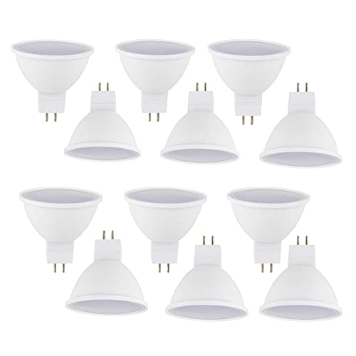 12 Stück MR16 6W LED Lampen GU5.3 Kaltweiß 6000K OUKAIDE Scheinwerfer MR16 60W Äquivalent,LED Spot GU5,3 Reflektor MR16 600LM AC 230V Nicht dimmbar von OUKAIDE
