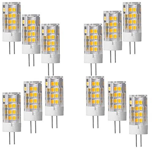OUKAIDE 12er G4 LED Lampen 5W Leuchtmittel 51 SMD 2835LEDs Warmweiß 3000K LED Lampe Super Hell 500LM Bulb 360° Abstrahlwinkel AC220-240V Nicht Dimmbar G4 Keramikbasis OUKAIDE 12er G4 LED Lampen 5W Leuchtmittel 51 SMD 2835LEDs Warmweiß 3000K LED Lampe Super Hell 500LM Bulb 360° Abstrahlwinkel AC220-240V Nicht Dimmbar G4 Keramikbasis von OUKAIDE