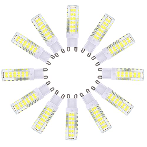 OUKAIDE 12er G9 LED Lampen 7W LED Leuchtmittel 2835LEDs Kaltweiß 6000K LED Lampe Super Hell 600LM LED Bulb 360° Abstrahlwinkel AC220-240V Nicht Dimmbar OUKAIDE 12er G9 LED Lampen 7W LED Leuchtmittel 2835LEDs Kaltweiß 6000K LED Lampe Super Hell 600LM LED Bulb 360° Abstrahlwinkel AC220-240V Nicht Dimmbar von OUKAIDE