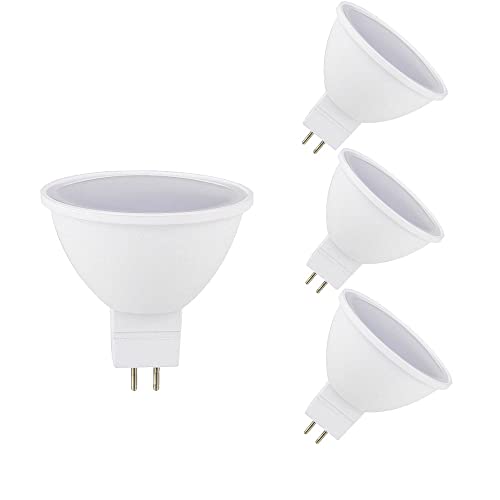 OUKAIDE 4 Stück MR16 6W LED Lampen GU5.3 Warmweiß 3000K Scheinwerfer MR16 60W Äquivalent,LED Spot GU5,3 Reflektor MR16 600LM AC 230V Nicht dimmbar von OUKAIDE