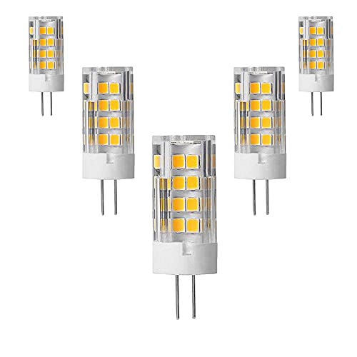 OUKAIDE 5er G4 LED Lampen 5W LED Leuchtmittel 51 SMD 2835LEDs Warmweiß 3000K LED Lampe Super Hell 500LM LED Bulb 360° Abstrahlwinkel AC220-240V Nicht Dimmbar G4 Keramikbasis OUKAIDE 5er G4 LED Lampen 5W LED Leuchtmittel 51 SMD 2835LEDs Warmweiß 3000K LED Lampe Super Hell 500LM LED Bulb 360° Abstrahlwinkel AC220-240V Nicht Dimmbar G4 Keramikbasis von OUKAIDE
