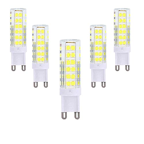 OUKAIDE 5er G9 LED Lampen 7W LED Leuchtmittel 2835LEDs Kaltweiß 6000K LED Lampe Super Hell 600LM LED Bulb 360° Abstrahlwinkel AC220-240V Nicht Dimmbar OUKAIDE 5er G9 LED Lampen 7W LED Leuchtmittel 2835LEDs Kaltweiß 6000K LED Lampe Super Hell 600LM LED Bulb 360° Abstrahlwinkel AC220-240V Nicht Dimmbar von OUKAIDE