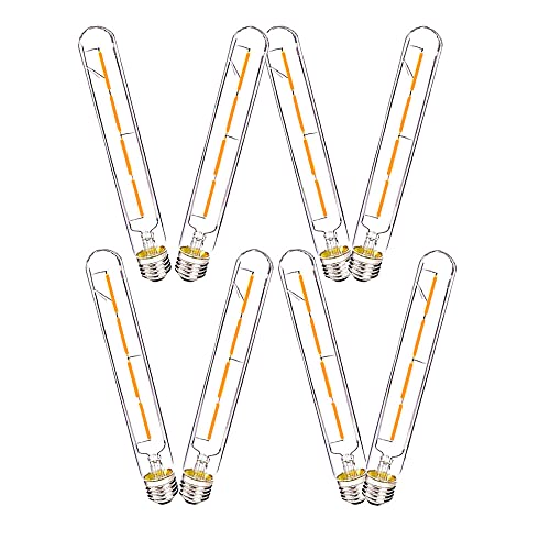 OUKAIDE E27 T30–225 4 W LED Edison Glühbirne Vintage E27 LED Filament Glühbirne, Antik Stil Retro Klar Glas Schraube Lampe 400LM Nicht Dimmble Warmweiß 2700K (8 Stück) von OUKAIDE
