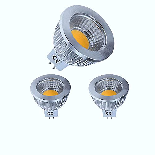 OUKAIDE GU5.3 MR16 LED 6W Lampe 220V, 60 Watt ersetzt,3000K Warmweiß LED Spot MR16 LED Reflektorlampe, 600Lm LED Leuchtmittel, Nicht dimmbar-3 Stück von OUKAIDE