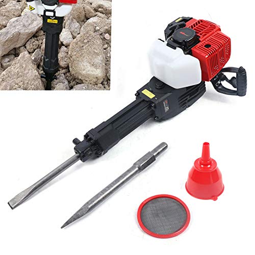 52CC 2-Takt Benzin Abbruchhammer 44mm Einzylinder Meißelhammer Schlaghammer Stemmhammer Demolition Hammer 52CC 2-Takt Benzin Abbruchhammer 44mm Einzylinder Meißelhammer Schlaghammer Stemmhammer Demolition Hammer von OUKANING