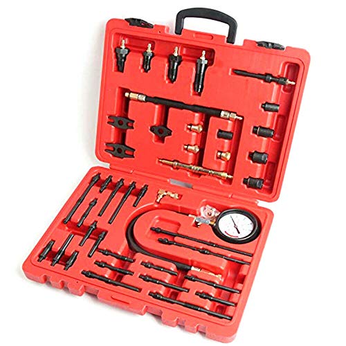 Kompressionstester Diesel Benzin Motoren Kompressionsprüfer Set Universal Kompressionsmesser Kit Drucktester Testgerät 0-40 Bar Kompressionstester Diesel Benzin Motoren Kompressionsprüfer Set Universal Kompressionsmesser Kit Drucktester Testgerät 0-40 Bar von OUKANING