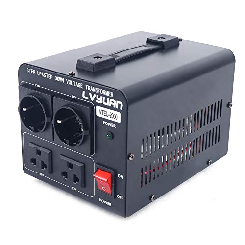 OUKANING 2000W Spannungswandler Transformator 110V - 230v / 230v - 110v Step up/Step down Voltage Converter von OUKANING