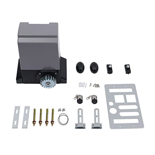 OUKANING 2000kg 750W Schiebetorantrieb Elektrischer Schiebetorantrieb Schiebetor Torantrieb 2T Toröffner Hoftorantrieb mit 2 Fernbedienungen von OUKANING