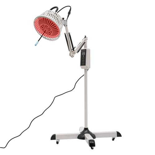 OUKANING Akupunkturlampe Wärmelampe TDP Lampe mit 30/60/90min Timer 300W Mineralwärme Moxalampe Infrarotlampe Infrarotstrahler Wärmelampe Therapielampe zur Linderung Rücken Nacken Schulter von OUKANING