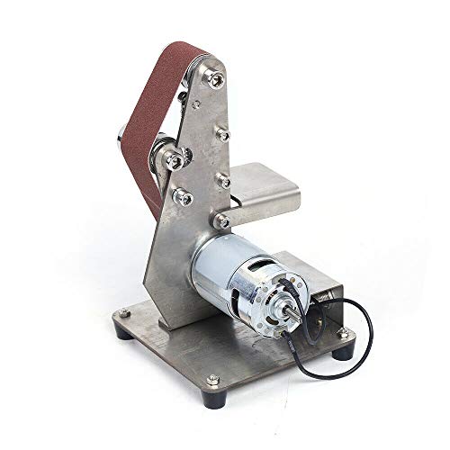 OUKANING DIY Polieren Schleifen,Schleifer Bandschleifmaschine Schleifen Polieren Maschine Belt Sander 775 Motor 330 * 30mm,10x Schleifband von OUKANING