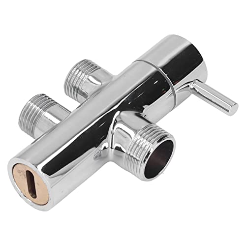 Dusche Diver, G3/4 zu G1/2 Duscharm Diver Chromüberzug Lecksicher Tee Connector Messing Dusch Diver Ventil Universal Ersatzteil für Badezimmer System von OUKENS