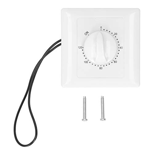 Intelligenter Zeitschalter, 120 Minuten Intelligenter Zeitschaltuhr Typ 86 Controller Mechanischer Countdown-Zeitschalter 220V von OUKENS