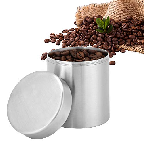 OUKENS Teedosen, 400ml Edelstahl Teedose Dose Versiegelungsbox Home Küche Kanister Mini Portable Box für Tee Kaffee Zuckeraufbewahrung, Loser Blatttee OUKENS Teedosen, 400ml Edelstahl Teedose Dose Versiegelungsbox Home Küche Kanister Mini Portable Box für Tee Kaffee Zuckeraufbewahrung, Loser Blatttee von OUKENS