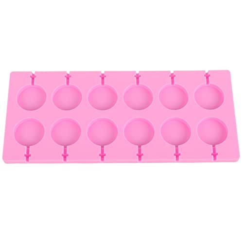 Silikon Lollipop Form, 12 runde Lebensmittel Grade Silikon Lollipop Form Tablett Süßigkeiten Schokolade Lollipop Form Kuchen Dekoration Werkzeuge Süßigkeiten Molding Tablett von OUKENS