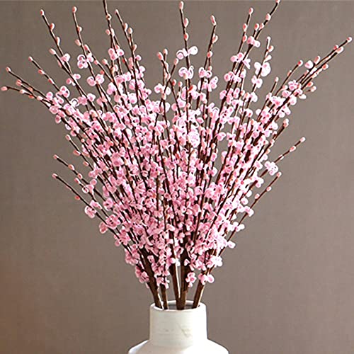 Künstlicher Jasmin-Blumenstrauß mit langem Stiel, 74 cm, hohe künstliche Jasmin-Pflanzen für Hotel, Zuhause, Büro, Küche, Schlafzimmer, Hochzeit, Party, DIY-Dekoration, Rosa, 12 Stück von OUKEYI