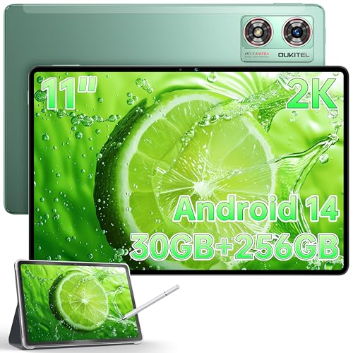 OUKITEL OT8 Tablet Android 14, 30GB RAM 256GB ROM Gaming Tablet mit Stift, 8800mAh Tab Octa-Core, 13MP+8MP Kamera, Sprecher*4 | TÜV | Google GMS | 1TB TF | 2K Bildschirm, Grün OUKITEL OT8 Tablet Android 14, 30GB RAM 256GB ROM Gaming Tablet mit Stift, 8800mAh Tab Octa-Core, 13MP+8MP Kamera, Sprecher*4 | TÜV | Google GMS | 1TB TF | 2K Bildschirm, Grün von OUKITEL