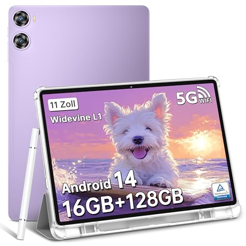 OUKITEL OT9 Android 14 WiFi Tablets - 16(4+12) GB RAM+128GB ROM (1TB TF), 8000mAh 11 Zoll Octa-Core Tablets,13MP/5MP Kamera, BT5.0 von OUKITEL