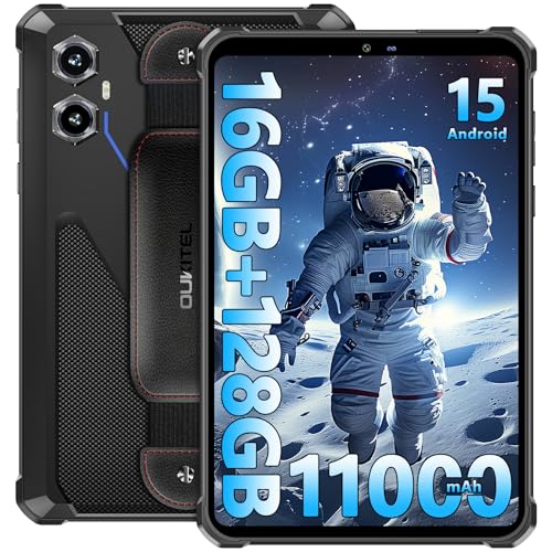 OUKITEL RT3 Plus Outdoor Tablet Android 15, 11000mAh Akku, 16GB+128GB/1TB Robust Tablet PC, 8.0 Zoll, Octa-Core, 16MP+8MP Kamera IP68/IP69K Wasserdicht, Dual SIM 4G/2.4G/5G WiFi/GPS/NFC/AI Gemini OUKITEL RT3 Plus Outdoor Tablet Android 15, 11000mAh Akku, 16GB+128GB/1TB Robust Tablet PC, 8.0 Zoll, Octa-Core, 16MP+8MP Kamera IP68/IP69K Wasserdicht, Dual SIM 4G/2.4G/5G WiFi/GPS/NFC/AI Gemini von OUKITEL