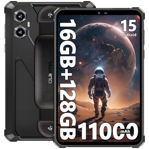 OUKITEL RT3 Plus Outdoor Tablet Android 15, 11000mAh Akku, 16GB+128GB/1TB Robust Tablet PC, 8.0 Zoll, Octa-Core, 16MP+8MP Kamera IP68/IP69K Wasserdicht, Dual SIM 4G/2.4G/5G WiFi/GPS/NFC/AI Gemini OUKITEL RT3 Plus Outdoor Tablet Android 15, 11000mAh Akku, 16GB+128GB/1TB Robust Tablet PC, 8.0 Zoll, Octa-Core, 16MP+8MP Kamera IP68/IP69K Wasserdicht, Dual SIM 4G/2.4G/5G WiFi/GPS/NFC/AI Gemini von OUKITEL