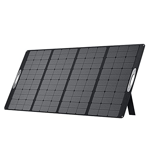 Oukitel 400W Solar Panel, Solarpanels Faltbar Solarmodul für P5000/P2001/P1201 Solar Generator, Verstellbarer, Faltbarer und Tragbarer Ständer für Camping und Notfälle von OUKITEL