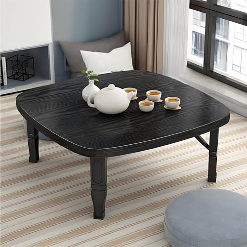 Japanischer, Klappbarer, Quadratischer, Niedriger Tisch Zum Sitzen Auf Dem Boden, Tatami-Bodentisch Aus Holz, Platzsparender Kleiner Schreibtisch FüR Schlafzimmer, Erkerfenster, Teestube Im Freien (8 Japanischer, Klappbarer, Quadratischer, Niedriger Tisch Zum Sitzen Auf Dem Boden, Tatami-Bodentisch Aus Holz, Platzsparender Kleiner Schreibtisch FüR Schlafzimmer, Erkerfenster, Teestube Im Freien (8 von OUKMXSY