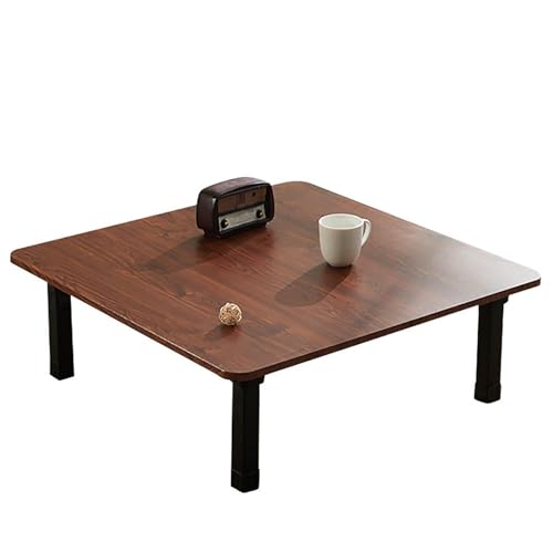 OUKMXSY Japanischer Klapptisch, Rund/Quadratisch, Chabudai-Tisch Aus Holz Mit Niedrigem Boden, Kleiner Klappbarer Esstisch FüR Den Haushalt von OUKMXSY