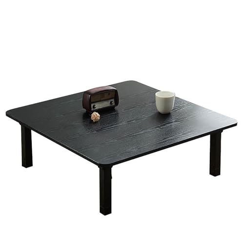 OUKMXSY Japanischer Klapptisch, Rund/Quadratisch, Chabudai-Tisch Aus Holz Mit Niedrigem Boden, Kleiner Klappbarer Esstisch FüR Den Haushalt von OUKMXSY