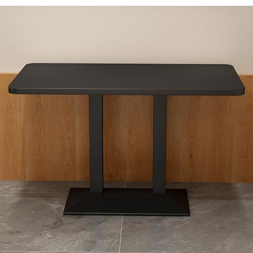 OUKMXSY Quadratischer Esstisch Mit Schwarzem Metallrahmen, Industrielle Bar-Holzplatte, Hohe Kneipentische, Esstische In KüChenthekenhöHe FüR Zimmerrestaurants (120 cm L X 60 cm B X 74 cm H, Schwarz) OUKMXSY Quadratischer Esstisch Mit Schwarzem Metallrahmen, Industrielle Bar-Holzplatte, Hohe Kneipentische, Esstische In KüChenthekenhöHe FüR Zimmerrestaurants (120 cm L X 60 cm B X 74 cm H, Schwarz) von OUKMXSY