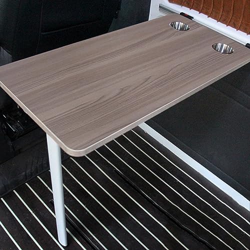 Rv-Klapptisch Zur Wandmontage, Klappbare, Abnehmbare Picknicktische Aus Aluminium Mit Stahlrohrhalterung Und Umweltfreundlicher Tischplatte, Tischreserve-SpüLbeckenbecher, Ideal FüR Wohnmobile von OUKMXSY