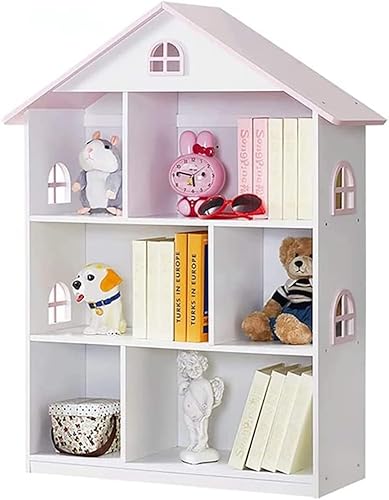 OUKOVOL Puppenhaus-Bücherregal aus Holz, 3-stöckig, Puppenhaus, Bücherregal, Kinderbuch, Spielzeug, Aufbewahrung, Organizer, Regale für Kinderzimmer, Spielzimmer, Kindergarten, Geschenk für Jungen und OUKOVOL Puppenhaus-Bücherregal aus Holz, 3-stöckig, Puppenhaus, Bücherregal, Kinderbuch, Spielzeug, Aufbewahrung, Organizer, Regale für Kinderzimmer, Spielzimmer, Kindergarten, Geschenk für Jungen und von OUKOVOL