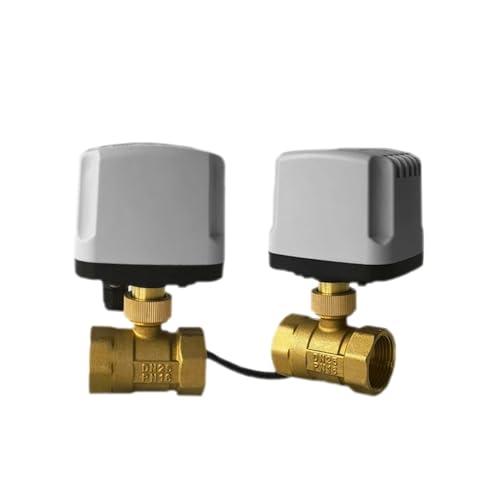 1/2 3/4 1 Zoll normalerweise geschlossen/offen motorisierte Kugelhahn 2-Draht Messing elektrisch 1 Stück(DN25,12VDC_NORMALLY CLOSED) von OUMIFAND