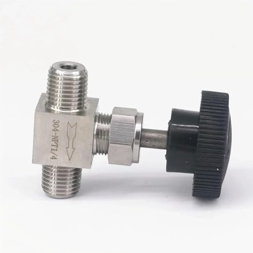 1/4 Zoll NPT männlich Nadelventil 304 Edelstahl Wasser Gas Öl Durchflussregelung 64 Bar 1 Stücke von OUMIFAND