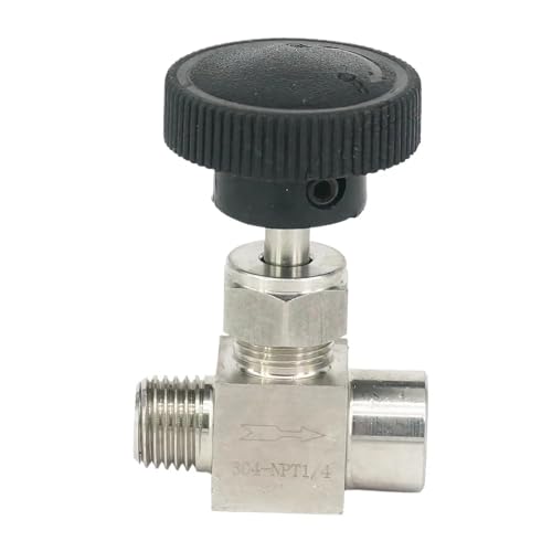 1/4 Zoll NPT weiblich zu männlich Nadelventil 304 Edelstahl Flow Control 1Pcs 1/4 Zoll NPT weiblich zu männlich Nadelventil 304 Edelstahl Flow Control 1Pcs von OUMIFAND
