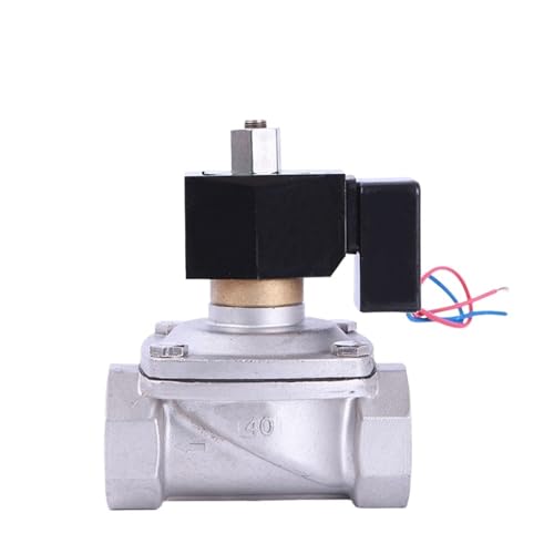 1-1/2 Zoll Edelstahl Schließer Magnetventil 220VAC 110VAC 24VDC 12VDC 1Pcs(G_12VDC) von OUMIFAND