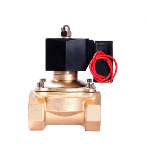 1-1/4 Zoll Messing Normalerweise geschlossenes Magnetventil 220V 110V 24V 12V 1Pcs(NPT_24VDC_VITON-SEAL) von OUMIFAND