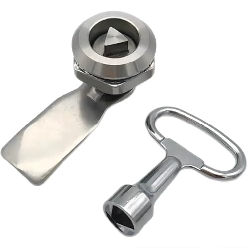 1 Set Edelstahl MS705 Werkzeugschloss mit rotierender Zunge Cam Lock 18mm Schrankschloss(H7mm-Stainless) von OUMIFAND