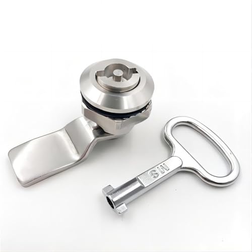 1 Set Zinklegierung mit Schlüsselzunge for Türschloss kann Zunge drehen elektrische Schranktürschlösser(Lock-C-Zinc-H15) von OUMIFAND