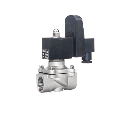 3/8 1 zoll Normalerweise Geschlossen Magnetventil Edelstahl Magnetventil Mit Timer 1Pcs(3/8",BSP_24VDC) von OUMIFAND
