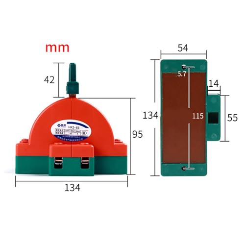 50/60HZ Umschalter Trennschalter Umkehrschalter 32/63/100A/2P 1Stk(63A 2P) von OUMIFAND