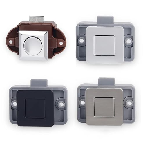 5Pcs SS6226B Camper Auto Push-Lock RV Caravan Boot Wohnmobil Schrank Schublade Latch Taste Schlösser Keyless Möbel Doora lock Hardware(SS6209-Satin Nickel) von OUMIFAND