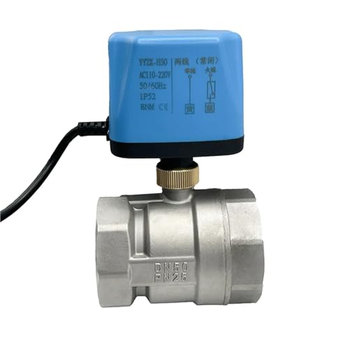 DN15 DN20 DN25 DN32 DN40 DN50 Edelstahl Normalerweise geschlossener elektrischer Kugelhahn 2-Draht motorisiert 1 Stück(DN32,220VAC) von OUMIFAND