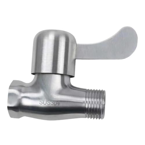 Einfache Installation Absperrventil for Waschmaschine und Badezimmer 1 Stück(Stainless steel) von OUMIFAND