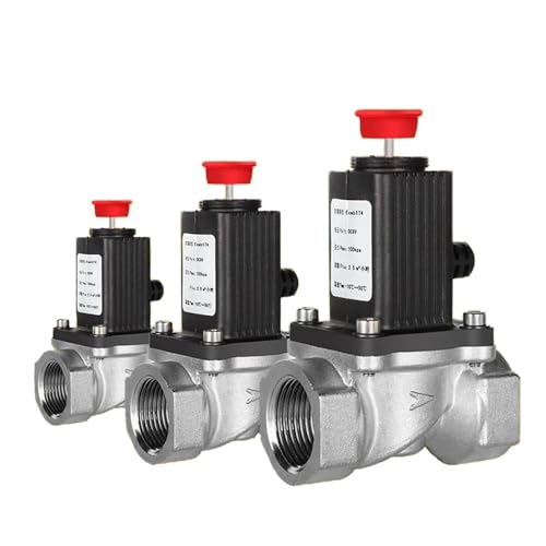 Gasleitungs-Magnetventil 1/2 Zoll Absperrventil DC9V-12V 1St(1",B TYPE_ALUMINUM ALLOY) von OUMIFAND