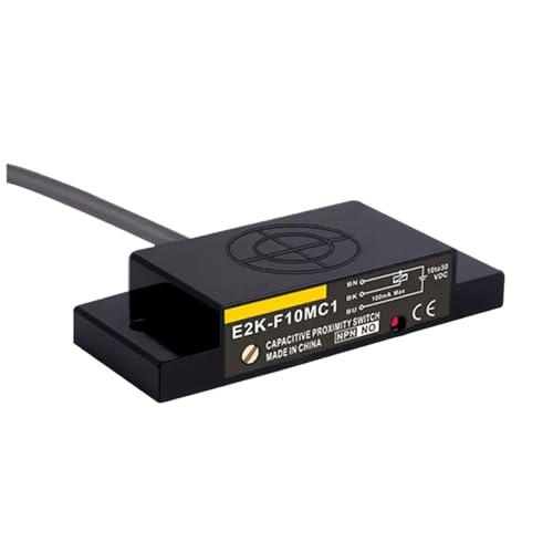 Quadratischer kapazitiver Näherungsschaltersensor E2K-F10MC1 Erkennungssensor Dreidraht NPN PNP 1St(E2K-F10MB2-PNP-NC) von OUMIFAND