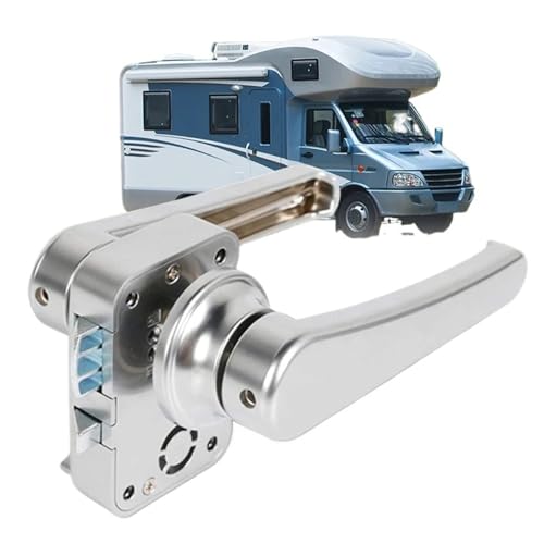Zinklegierung RV Türschloss Griffknöpfe Keyless Camper Auto Toilette Türschlösser Caravan Boot Riegel Sicherheit Innentürbeschläge 1 Stück von OUMIFAND