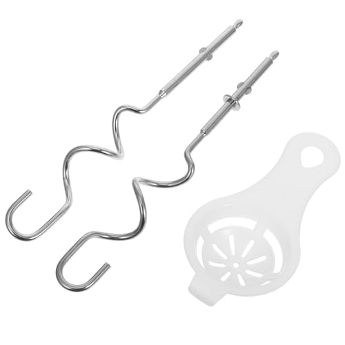OUNONA 1 Satz Handmixer Zubehör Knethaken mit Eiertrenner für Handmixer Langlebige Mixer Ersatzteile Kompatibel Einfach zu Reinigen Robust und Leistungsstark OUNONA 1 Satz Handmixer Zubehör Knethaken mit Eiertrenner für Handmixer Langlebige Mixer Ersatzteile Kompatibel Einfach zu Reinigen Robust und Leistungsstark von OUNONA