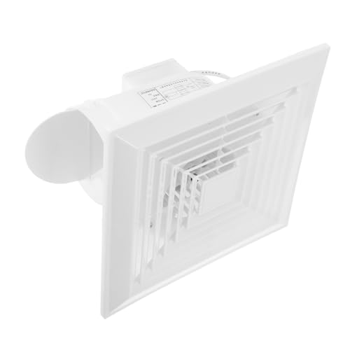 OUNONA 1 Satz Integrierter Leiser Badlüfter mit Modernem Design und Energieeffizientem Betrieb Hochleistungs Abluftventilator für Badezimmer und Küche mit Panel und Öffnung von OUNONA