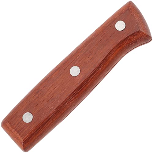 OUNONA 1 Satz Messergriff Holz Messergriff Ersatz Messer Griff Holz Messer Ersatzteile Universalgriff Reparatur Cutter Holz Handgriff Für Kochmesser Fleischmesser Hackmesser Zubehör 12.4CM von OUNONA